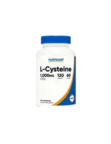 Nutricost L-Cysteine За детокс на черния дроб и сърдечно-съдово здраве, 500 mg, 120 капсули