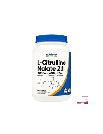 Nutricost L-Citrulline Malate 2:1 Енергия, издръжливост и мускулно възстановяване 1.2 kg прах