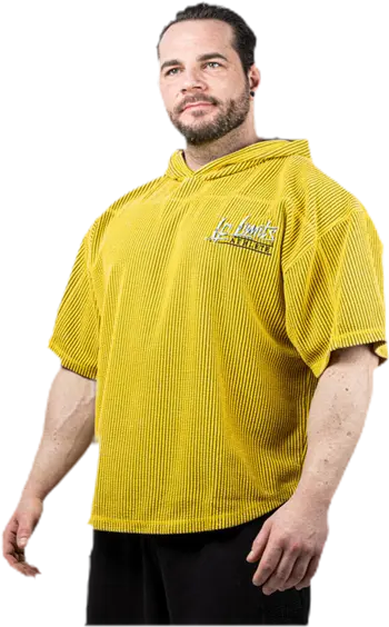 Legal Power Stone Wash Rag Top Hoodie ''Boston'' / Горнище с качулка / Жълто - Yellow