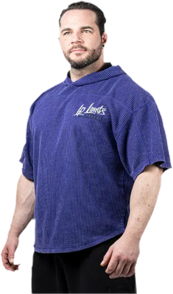 Legal Power Stone Wash Rag Top Hoodie ''Boston'' / Горнище с качулка / Синьо - Royal Blue
