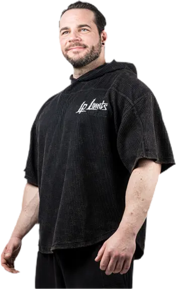 Legal Power Stone Wash Rag Top Hoodie ''Boston'' / Горнище с качулка / Черно - Black