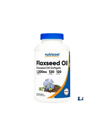 Nutricost Flaxseed Oil Ленено масло 1200 mg, 120 софтгел капсули