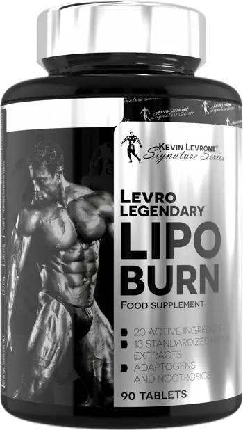 Kevin Levrone LevroLegendary Lipo Burn 20 Active Ingredients Thermogenic Fat Burner Термогенен Фетбърнър - 90 таблетки, 30 дози