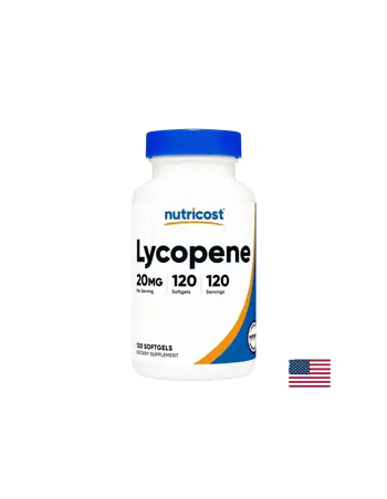 Nutricost Lycopene 20 mg Антиоксидантна защита и здраве на простатата х 120 капсули