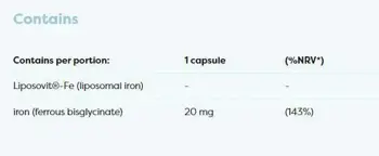 Osavi Liposomal Iron 20 mg as Iron Bisglycinate