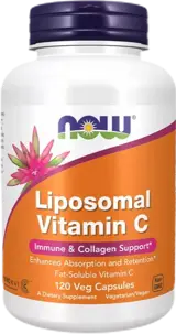 NOW Foods Liposomal Vitamin C За имунна и колагенова подкрепа х 120 веге капсули