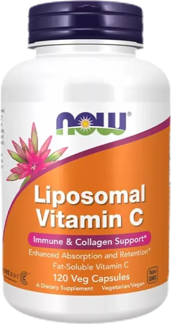 NOW Foods Liposomal Vitamin C За имунна и колагенова подкрепа х 120 веге капсули