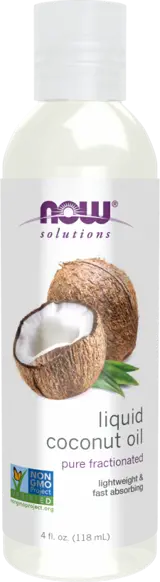 NOW Foods Liquid Coconut Oil Течно Фракционирано Кокосово Масло