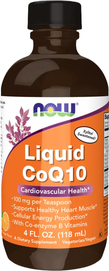 NOW Foods Liquid CoQ10 CoQ10 / Убиквинон - 118 мл, 24 дози