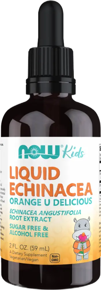 NOW Foods Liquid Echinacea For Kids Течна Ехинацея Екстракт За Деца - 59 мл, 197 дози