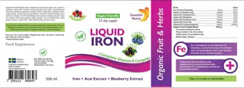 Swedish Nutra Liquid Iron + B-Complex Течно желязо с витамини B и растителни екстракти