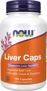 NOW Foods Liver Caps Специалирана Формула в Подкрепа на Черния Дроб - 100 капсули, 50 дози