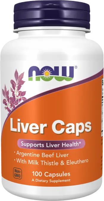 NOW Foods Liver Caps Специалирана Формула в Подкрепа на Черния Дроб - 100 капсули, 50 дози