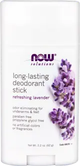 NOW Foods Long-Lasting Deodorant Stick Refreshing Lavender Дезодорант - 62 грама