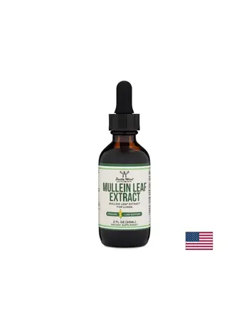 Double Wood Mullein Leaf Extract Тинктура от лопен – При кашлица и раздразнение в гърлото, 1160 mg, 60 ml