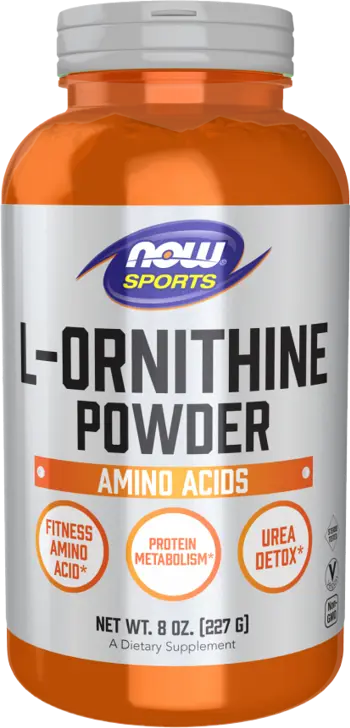 NOW Foods L-Ornithine Powder Л-Орнитин на Прах - 227 грама, 227 дози