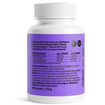 ZEINpharma Л-Теанин (L-Theanine) 250 mg За спокойствие и концентрация х 90 капсули