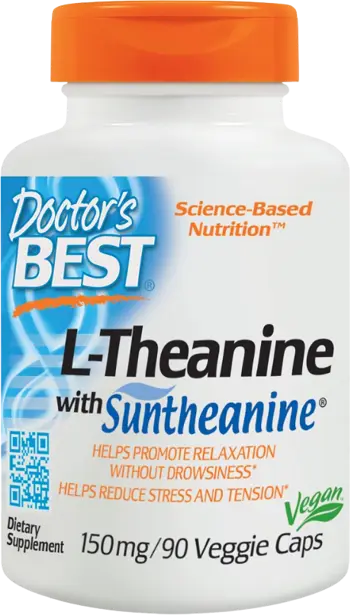 Doctor's Best L-Theanine 150 mg With Suntheanine За спокойствие и фокус