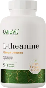 OstroVit L-Theanine 200 мг Vege L-Теанин - 90 капсули, 90 дози