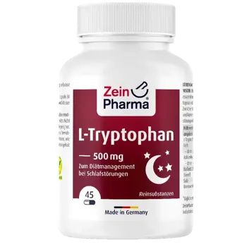 ZEINpharma L-Tryptophane 500 mg За спокоен сън и добро настроение х 45 капсули