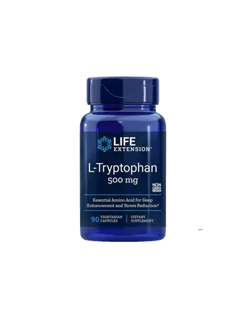 Life Extension L-Tryptophan 500 mg За сън и намаляване на стреса х 90 капсули