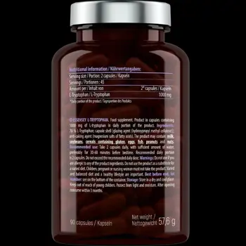 L-Триптофан / L-Tryptophan 500 mg