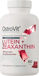 OstroVit Lutein 18 мг + Zeaxanthin 2 мг Лутеин + Зеаксантин - 60 капсули, 60 дози