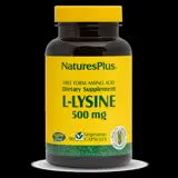 NaturesPlus L-Lysine 500 mg В подкрепа на имунната система и здравето на тъканите х 90 капсули