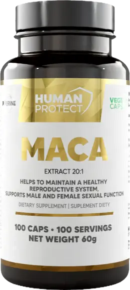 Мака с Екстракт от Черен Пипер / Maca 500 mg | with Black Pepper Extract