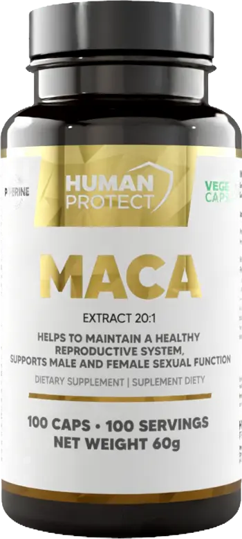 Мака с Екстракт от Черен Пипер / Maca 500 mg | with Black Pepper Extract
