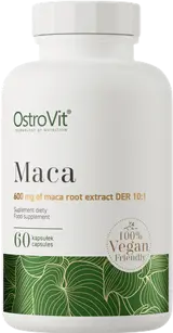 OstroVit Maca 600 мг Vege Мака - 60 капсули, 60 дози