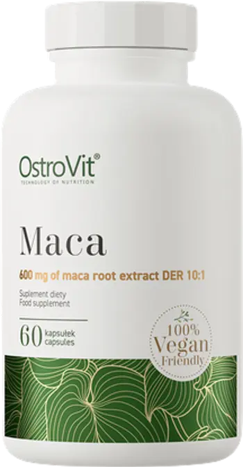 OstroVit Maca 600 мг Vege Мака - 60 капсули, 60 дози