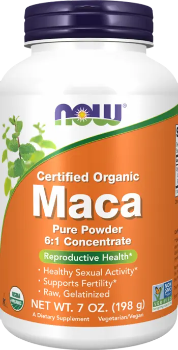 NOW Foods MACA 6:1 Concentrate Pure Powder Мака на Прах - 198 грама, 73 дози
