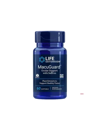 Life Extension MacuGuard® Ocular Support with Saffron В подкрепа на зрението х 60 софтгел капсули