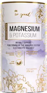 FA Nutrition Magnesium & Potassium with Stevia So Good! Series Магнезий и Калий - 256 грама, 50 дози
