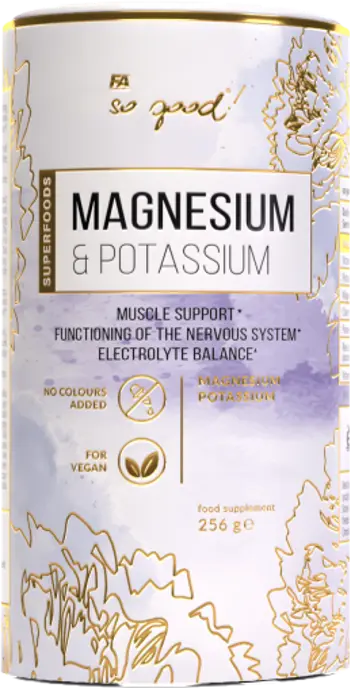 FA Nutrition Magnesium & Potassium with Stevia So Good! Series Магнезий и Калий - 256 грама, 50 дози