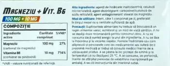 Magnesium 100 mg + Vitamin B6 10 mg