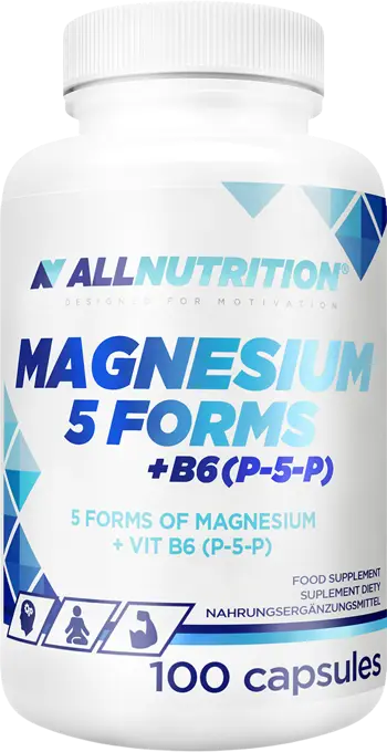 AllNutrition Magnesium 5 Forms + B6 (P-5-P) Комплекс от магнезий и витамин B6