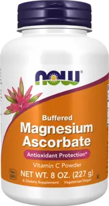 NOW Foods Magnesium Ascorbate Powder Pure, Buffered Vitamin C Буфериран Витамин C - 227 грама, 227 дози