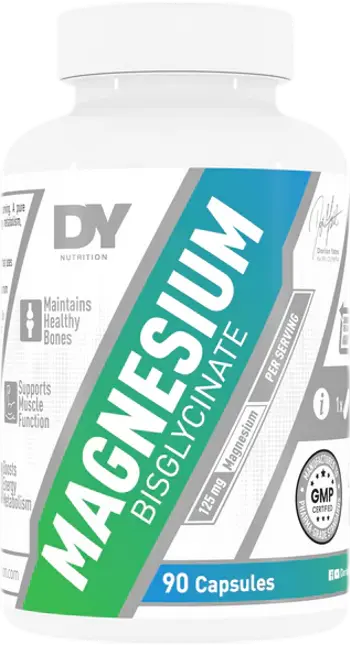 Dorian Yates Nutrition Magnesium Bisglycinate 125 мг Glycinate Магнезиев Бисглицинат - 90 капсули, 90 дози