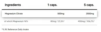 Магнезиев Цитрат / Magnesium Citrate 500 mg