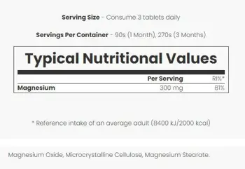 MyProtein Magnesium Магнезий - 90 таблетки, 30 дози