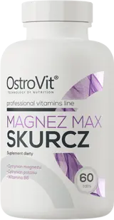 OstroVit Magnez MAX Anticramp Магнезиев Цитрат - 60 таблетки, 60 дози