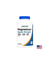 Nutricost Magnesium+ Regular-Strength 210 mg Магнезий на доза, 240 капсули