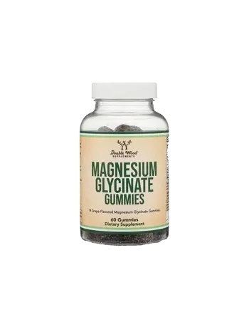 Double Wood Magnesium Glycinate Gummies Магнезий бисглицинат – Срещу умора и мускулни крампи, 60 желирани таблетки
