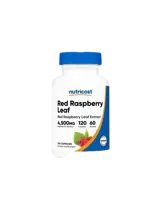 Nutricost Red Raspberry Leaf При болезнен и обилен цикъл, 4500 mg, 120 капсули