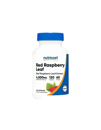 Nutricost Red Raspberry Leaf При болезнен и обилен цикъл, 4500 mg, 120 капсули