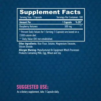 Малинови Кетони / HAYA Labs Raspberry Ketones 500 mg