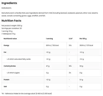 Maltodextrin Powder