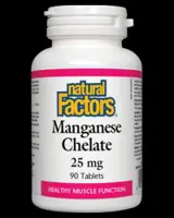 Manganese Chelate 25 mg 90 Таблетки, 90 Дози